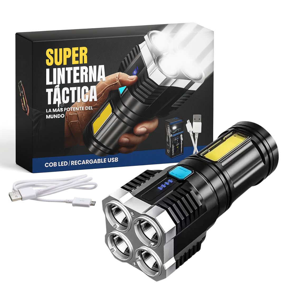 Linterna Light Power 3.0 - ¡La más potente del mundo! (+Cable de carga gratis USB)