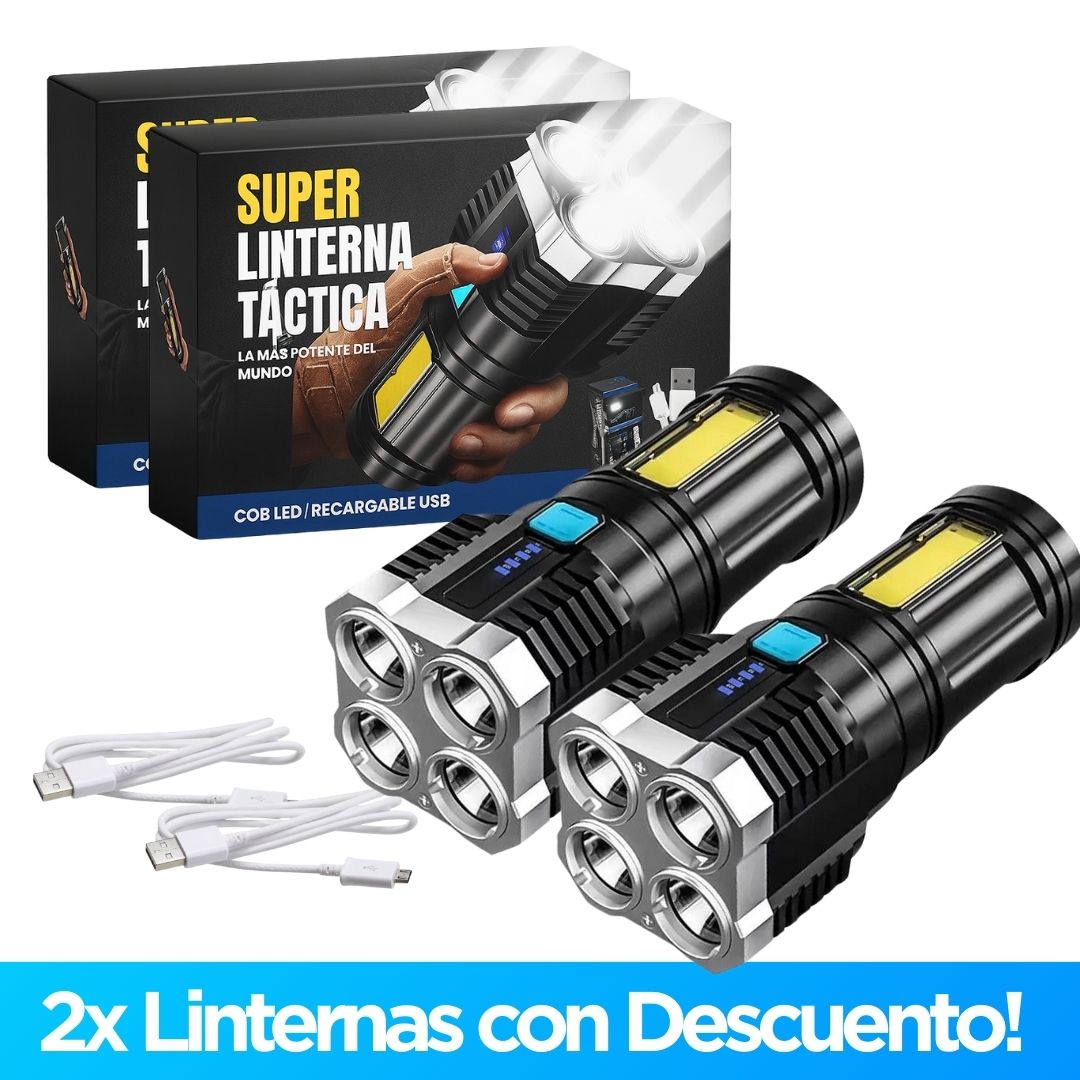 Linterna Light Power 3.0 - ¡La más potente del mundo! (+Cable de carga gratis USB)